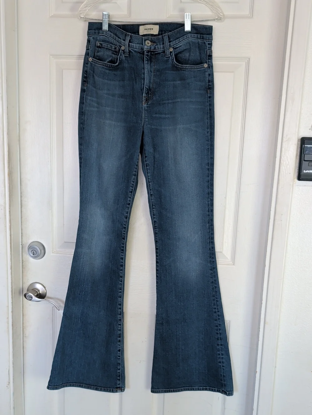 Baldwin Mid Rise Flare Jeans Willow Women 29 Denim